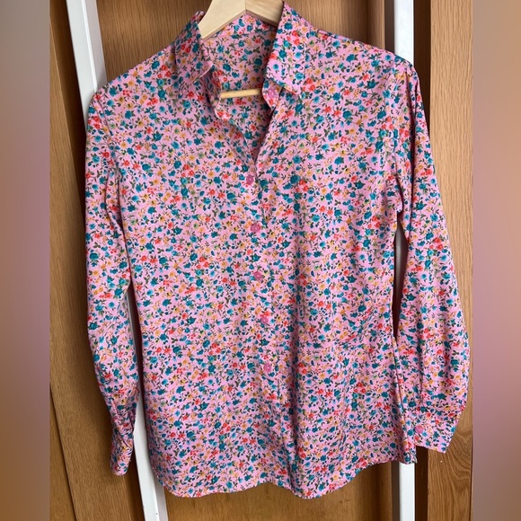 Tops - Floral Silk Shirt